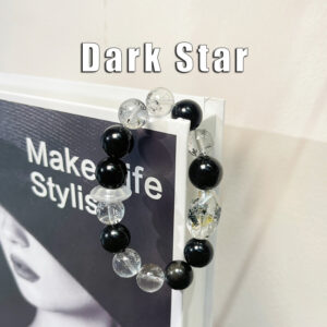 Dark Star|Root Chakra Stabilization|Negative Energy Isolation|Aura Barrier Protection|Dark Niche Style|Dark High-End Texture|Multi-Crystal Resonance|Spiritual Barrier Blessing