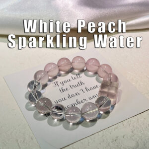 white peach sparkling water