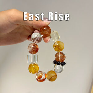 east rise|solar plexus chakra vitalizing|negative energy dispelling|vitality & luck boost|purple auspicious blessing|warm sunny texture|multi crystal energy interweaving|positive fortune empowerment