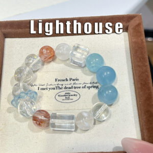 lighthouse|throat chakra transparent awakening|confusion dispelling & guidance|spiritual protection & stability|mist negative energy cleansing|cold healing atmosphere|multi crystal energy resonance|spiritual direction empowerment