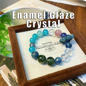 enamel glaze crystal|soft energy healing|ethereal aesthetic|natural crystal art|spiritual decoration|high vibe gem|premium energy stone