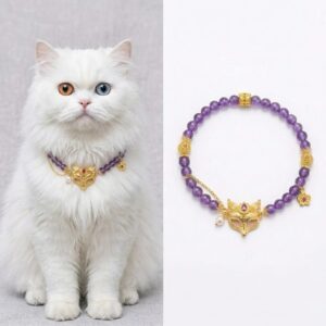 purple crystal fox shadow pet collar