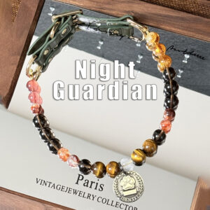 night guardian|crystal pet collar | dark green leather style for small medium dogs & cats