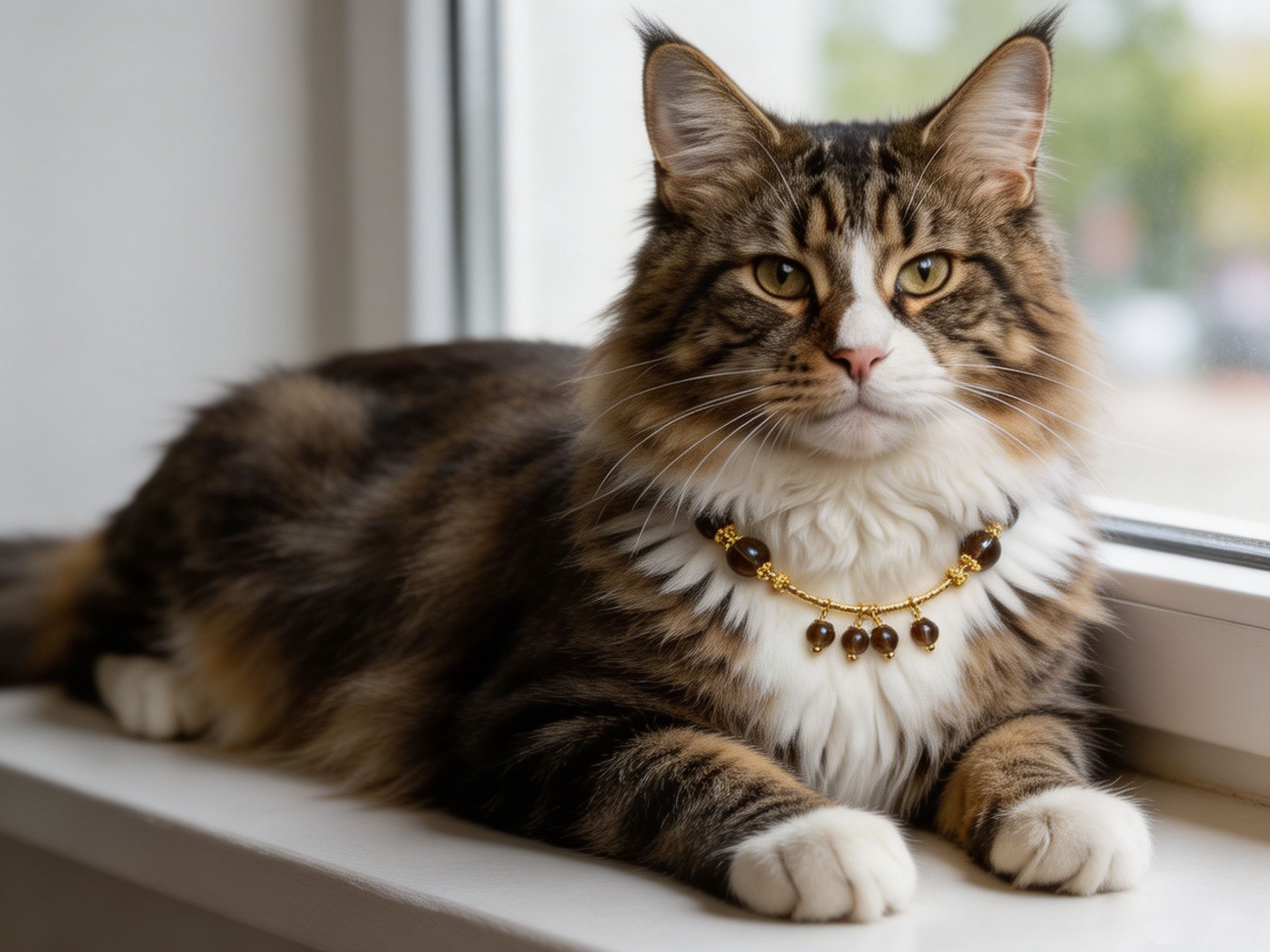 obsidian crown natural smoky quartz pet collar | luxury crown cat collar for maine coon obsidian crown natural smoky quartz pet collar | luxury crown cat collar for maine coon