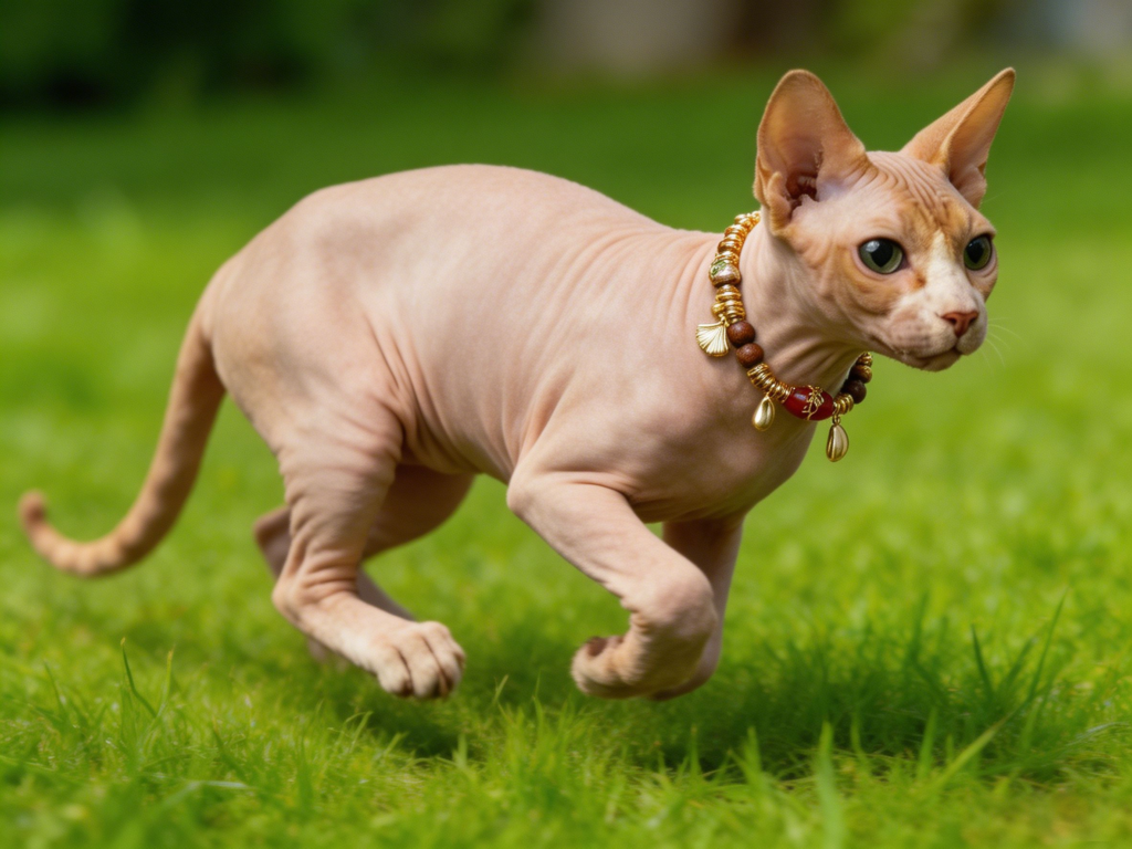 golden sandalwood blessing red agate pet collar | luxury new chinese style cat collar for sphynx cats