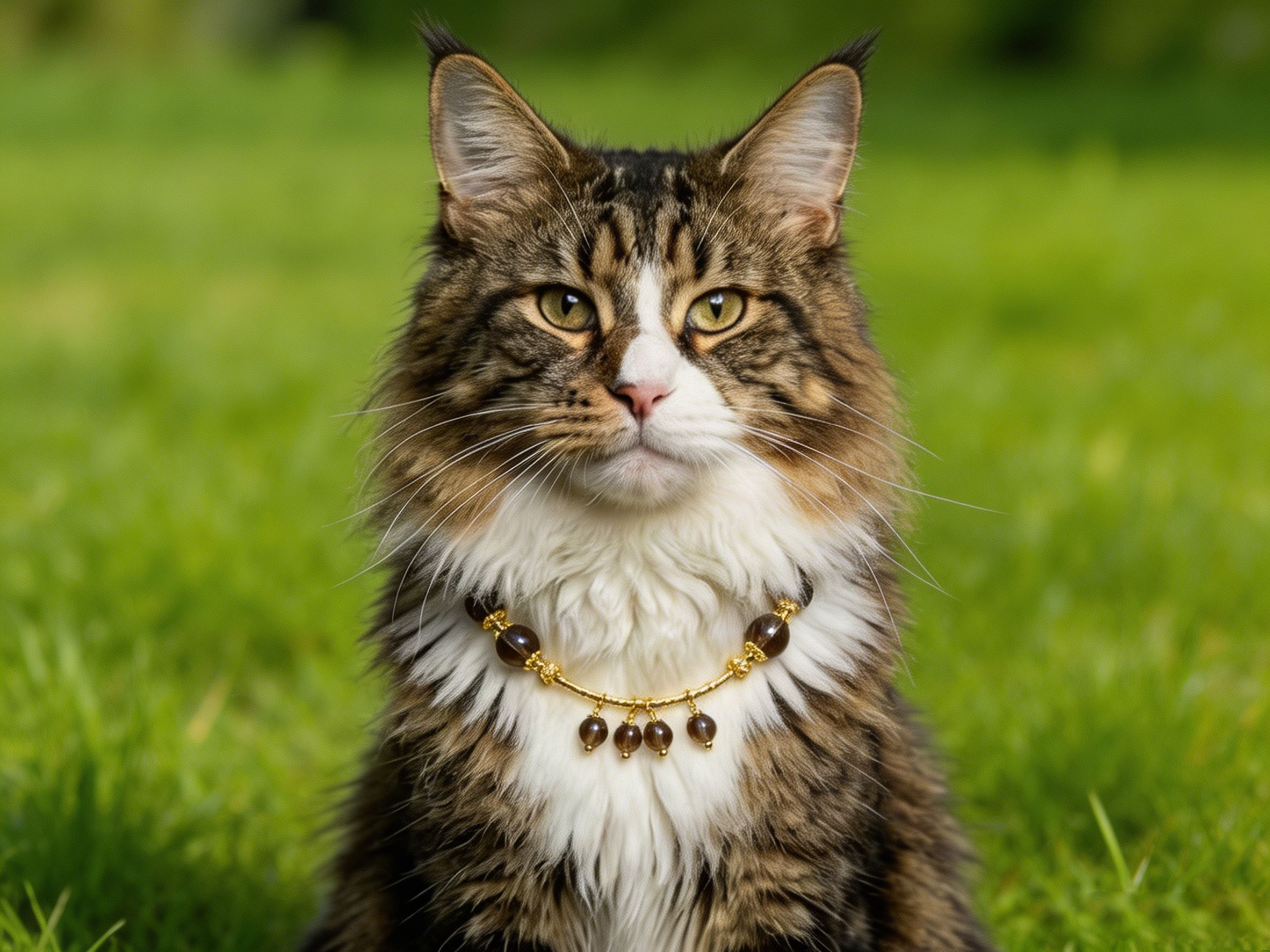 obsidian crown natural smoky quartz pet collar | luxury crown cat collar for maine coon obsidian crown natural smoky quartz pet collar | luxury crown cat collar for maine coon